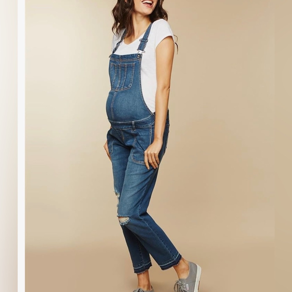 Motherhood Maternity Denim Overalls